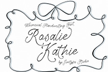 Rosalie Kathie - Whimsical Font
