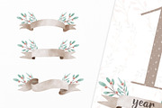 Watercolor baby milestone card print, an Illustration by SleptArt (Thumbnail 5 of 6)