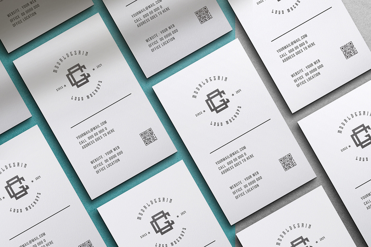 Minimal Business Card Mockup, a Card Template by Modaldesain