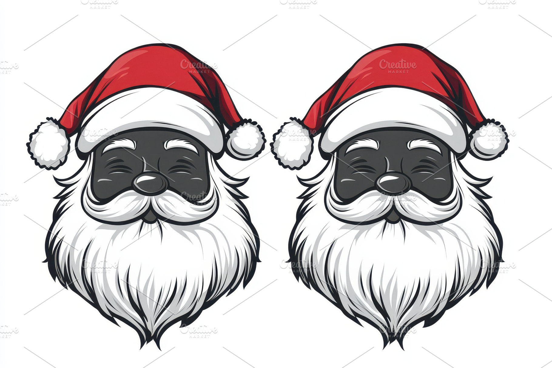 Portrayal of a classic Santa Claus, a Photo by Pavel_design