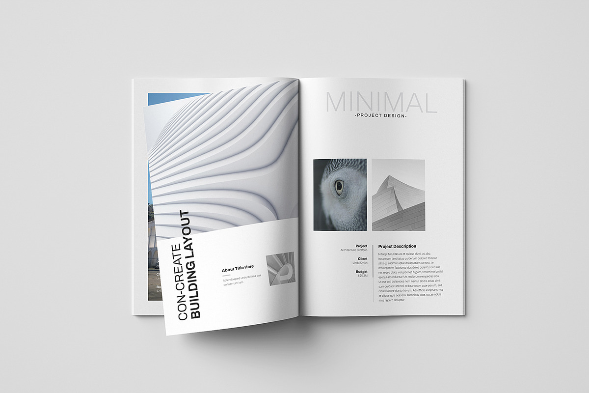 Architecture Portfolio Template, a Brochure Template by Spark_Creative (Photo 8 of 14)