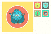 Set of Hand Drawn Vector Monsters, an Illustration by Andrew Bzh. (Thumbnail 3 of 6)