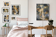 Golden Abstract Forest Illustration, a Decorative Illustration by Housui Patterns (Thumbnail 6 of 12)