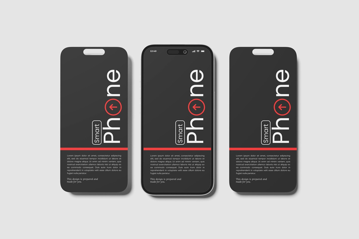 iPhone Screen Mockup, an iPhone Mockup by AndikaGraphic (Photo 4 of 6)