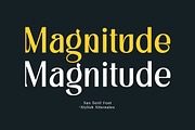 Magnitude - Stylish Sans Serif, a Font by Letterhend Studio (Thumbnail 1 of 10)