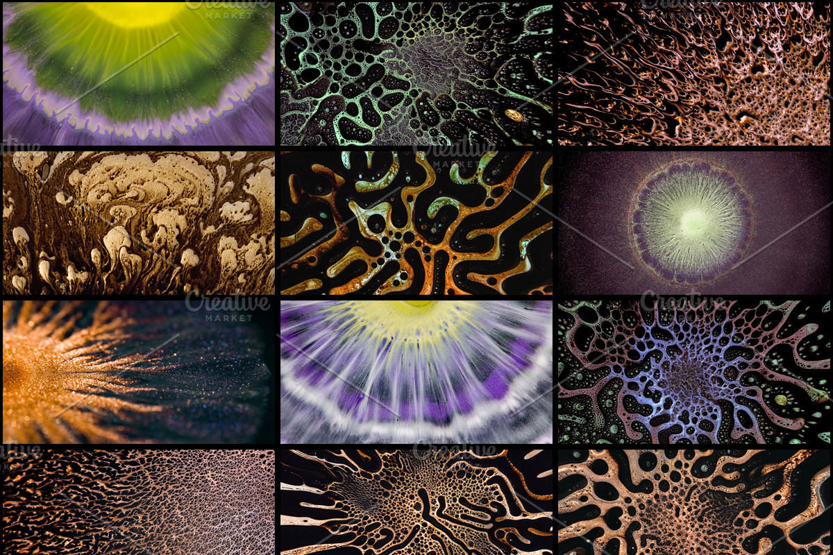 Creation - 280 abstract ink textures, a Background Graphic by Madebyvadim (Photo 15 of 16)