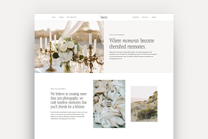 Haven Photography WordPress Theme