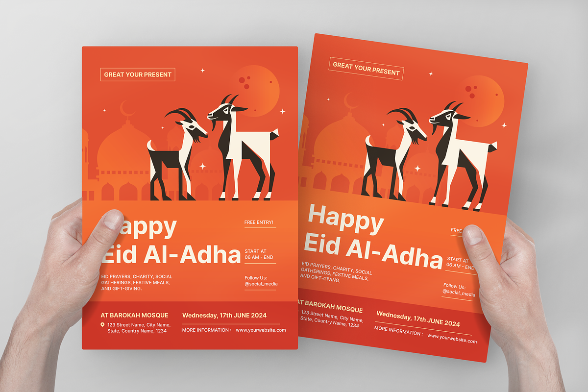 Happy Eid Al-Adha, a Flyer Template by Annora Studio (Photo 4 of 5)