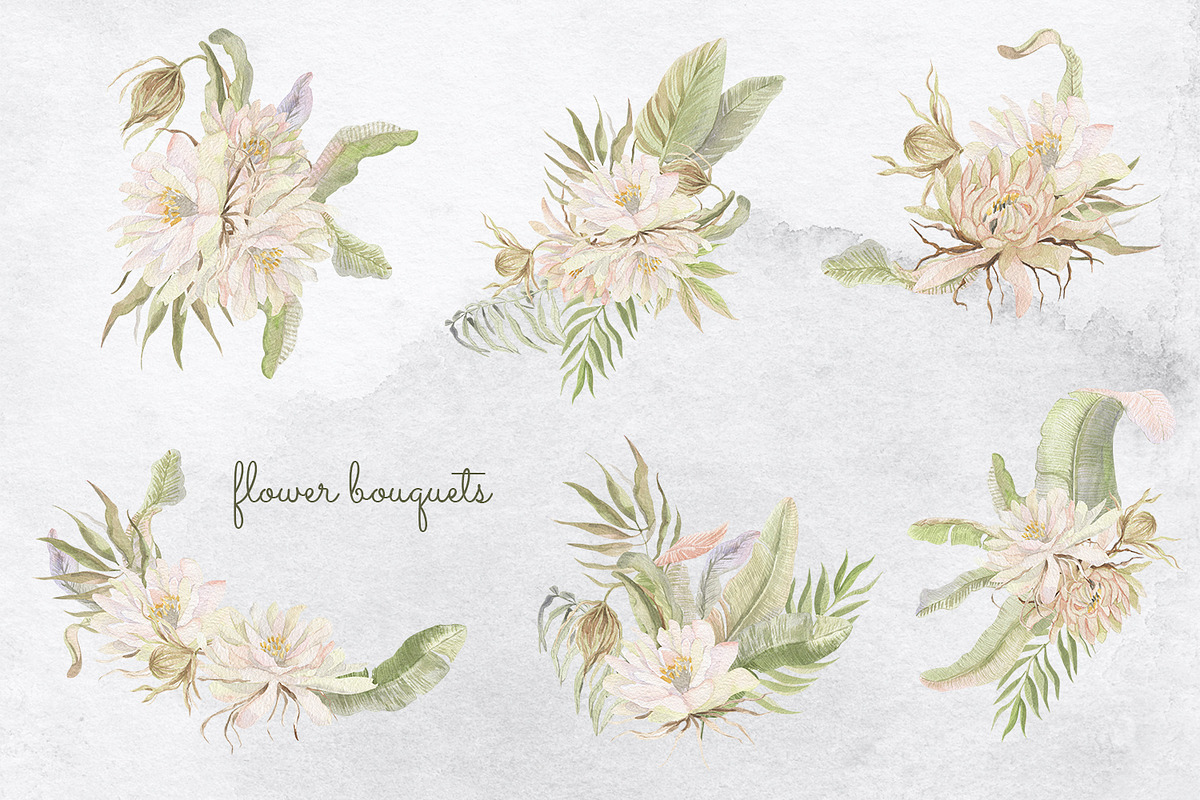 Exotic. watercolor set, an Illustration by Love Watercolor Store (Photo 3 of 11)
