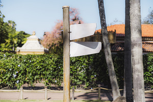 Mock-up of directional sign, a Business Photo by SkyNext