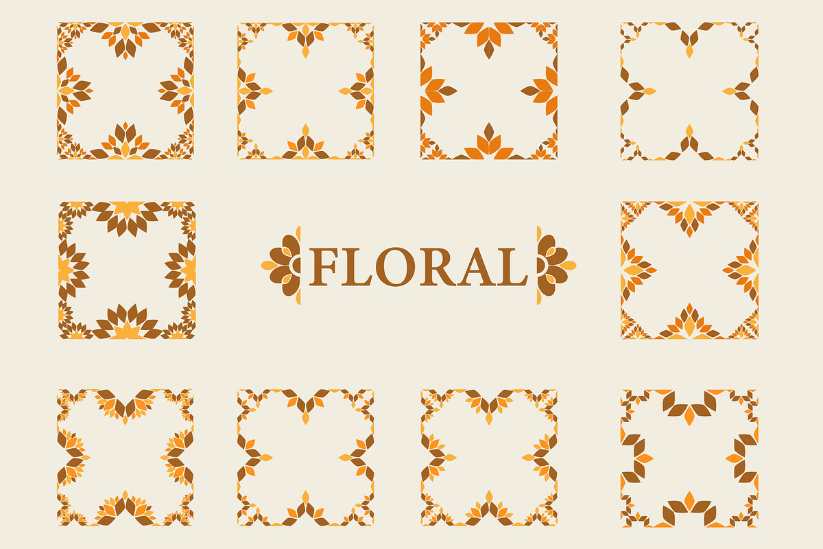 floral frame v6, a Background Graphic by sekitarief (Photo 1 of 3)