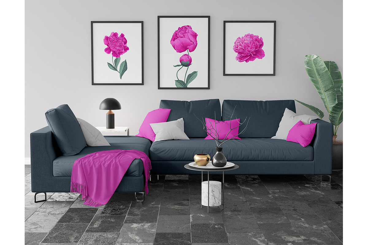 White & Pink Realistic Peonies Set, an Illustration by MarynaPetrovska (Photo 8 of 23)