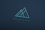 Mountains. Linear geometric logo, a Branding & Logo Template by le-genda (Thumbnail 3 of 14)