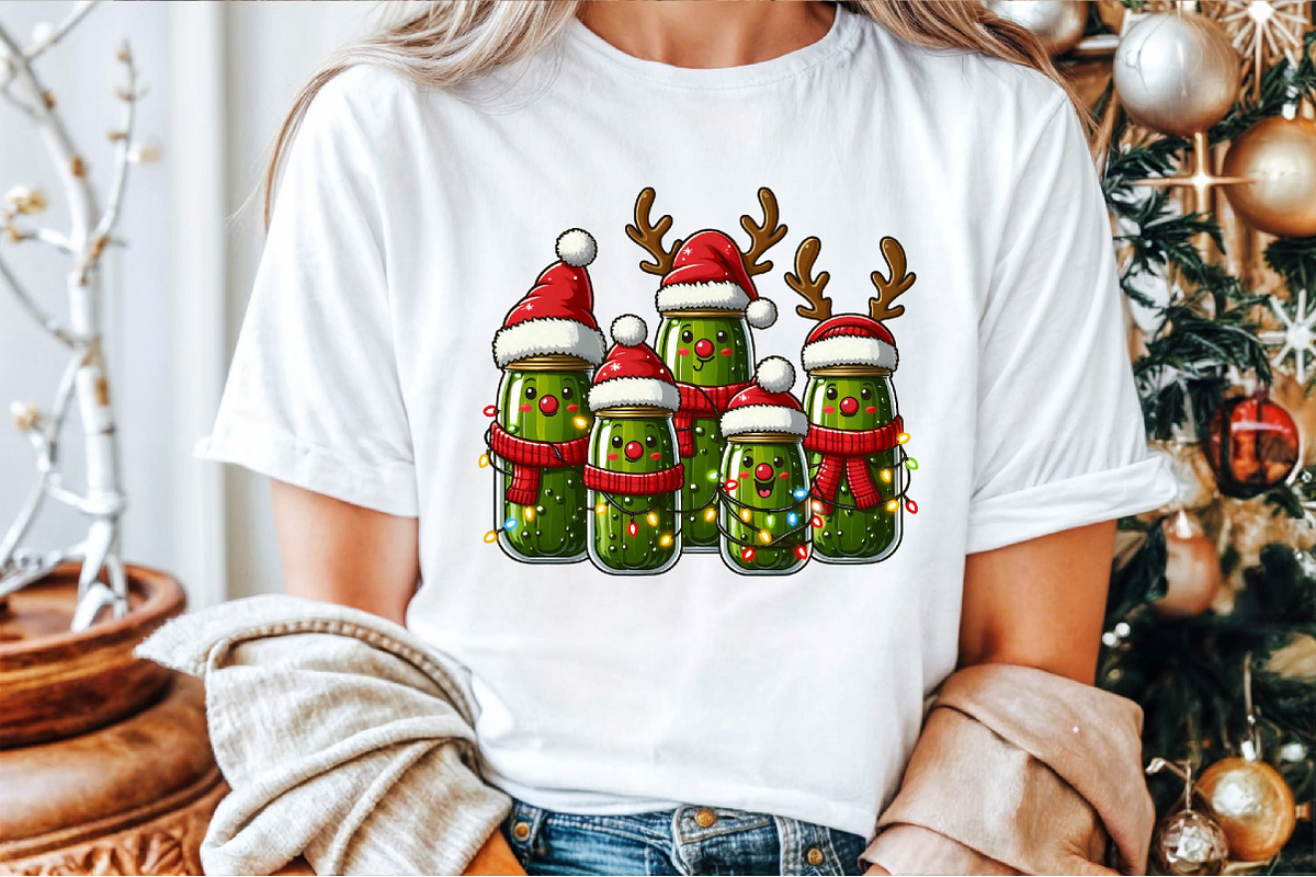 Watercolor Christmas Pickles PNG, an Illustration by Sublimation Artist (Photo 9 of 9)