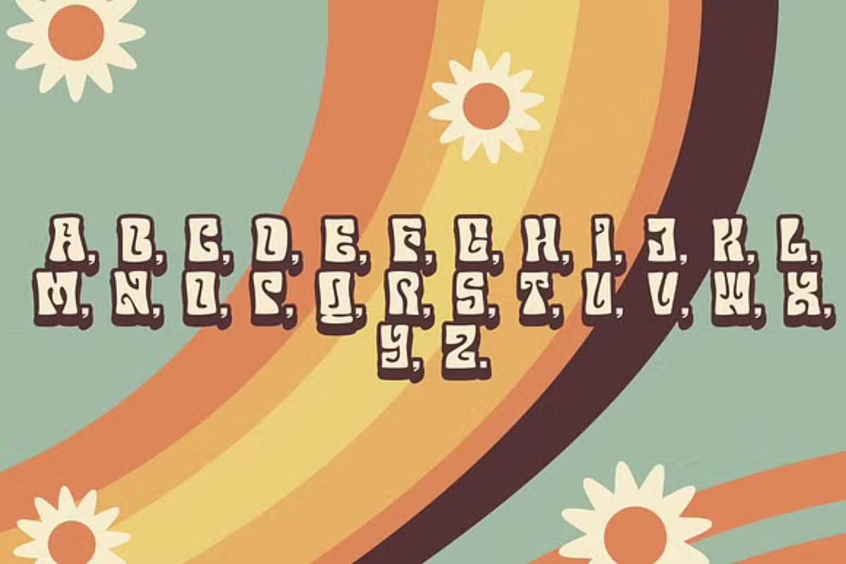 GroovyWave - Retro Font, a Script Font by GearShift (Photo 3 of 4)