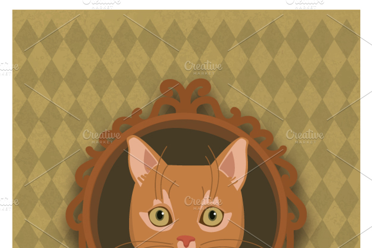 'Fancy Cats' vector set, an Illustration by Cheeba Ribba Designs (Photo 4 of 5)
