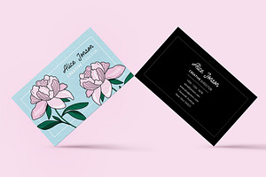 Botanical Business Card, a Business Card Template by land art