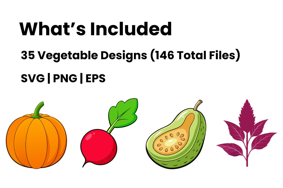 Vegetable Clipart Bundle, a Food Illustration by Awieee1 (Photo 2 of 5)