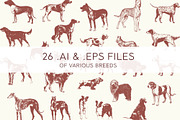 VINTAGE DOGS | 26 Vectors, a Graphic by Britt & Kit (Thumbnail 2 of 2)