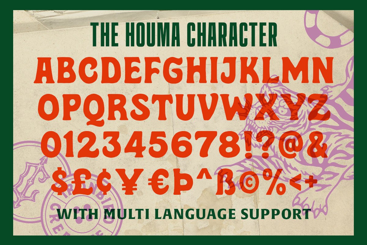 The Houma & Extras!, a Serif Font by IronbirdCreative (Photo 8 of 9)