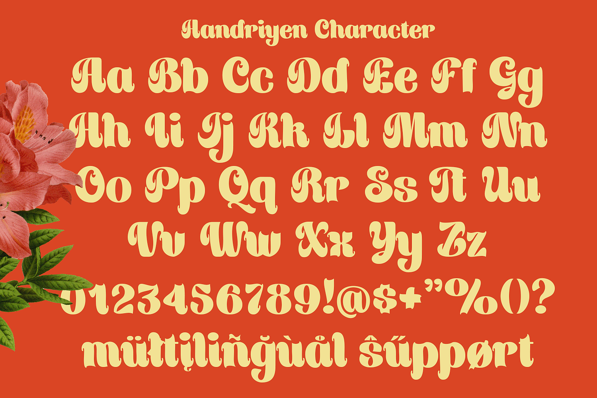 Handriyen Bold Script, a Script Font by madeDeduk (Photo 9 of 10)