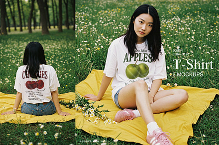 Spring T-Shirt Mockup, a Shirt Mockup by Goodies.Buro