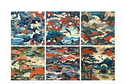 Kyoto Dreams Seamless Pattern Pack, a Pattern Graphic by PrintyleStudio (Thumbnail 2 of 6)