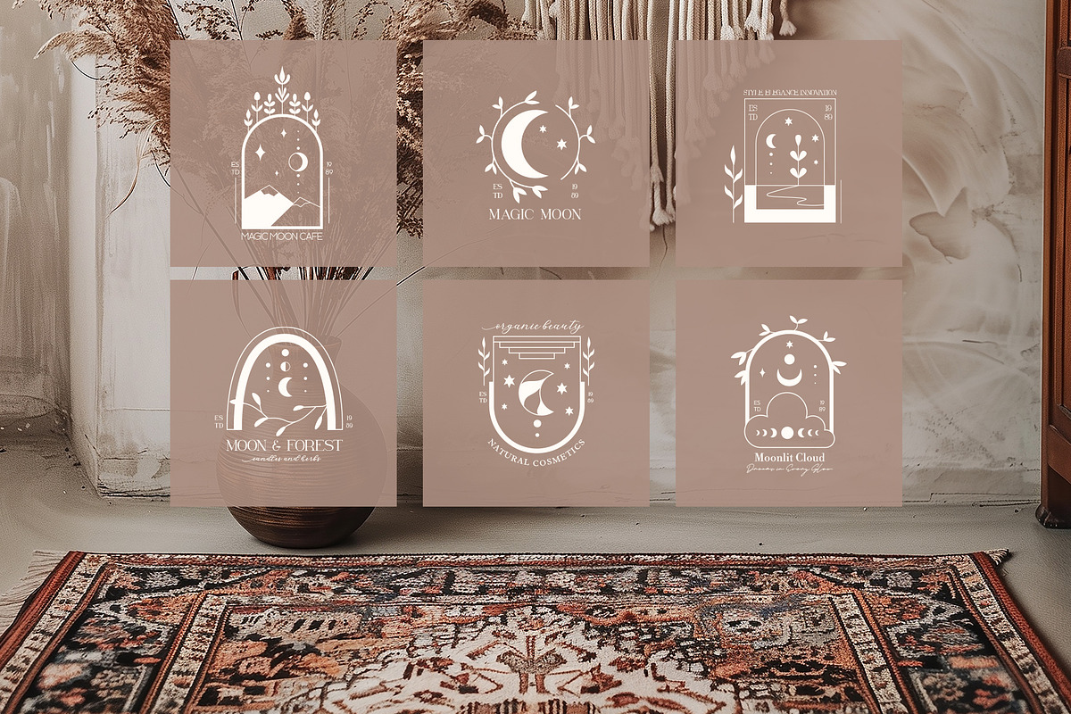 ONLY MOON SET, a Branding & Logo Template by Luna Dreams (Photo 2 of 7)