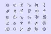 30 Night Sky Icons, a Solid Icon by Creative VIP (Thumbnail 2 of 6)