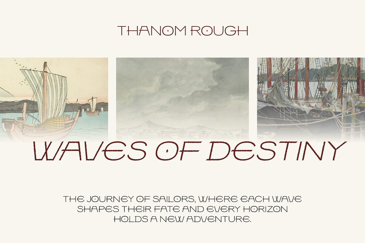 Thanom Rough, a Sans Serif Font by Craft Supply Co. (Photo 4 of 8)