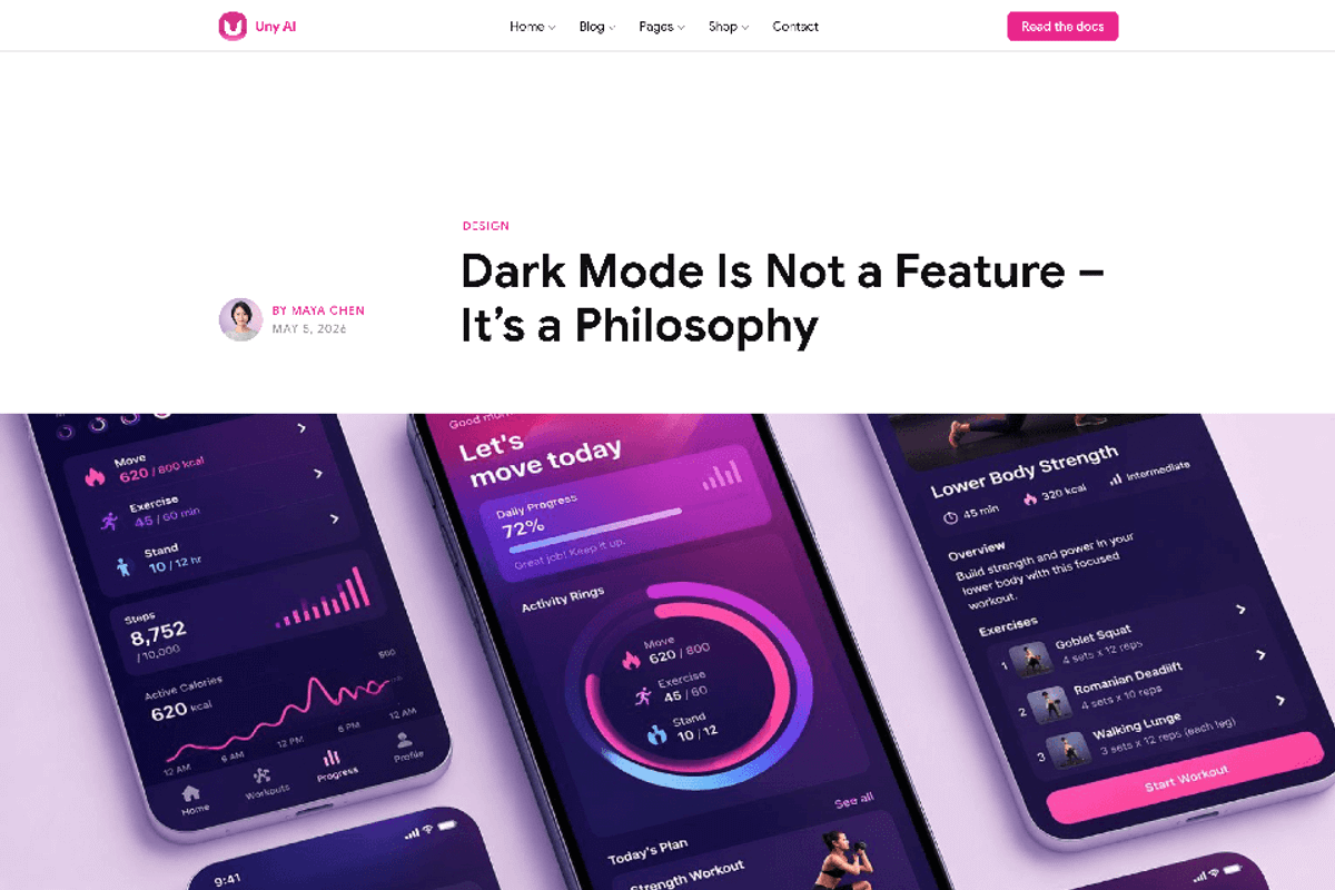 Uny AI - WP Theme & Flexible Builder, a WordPress Template by emagweb (Photo 7 of 12)