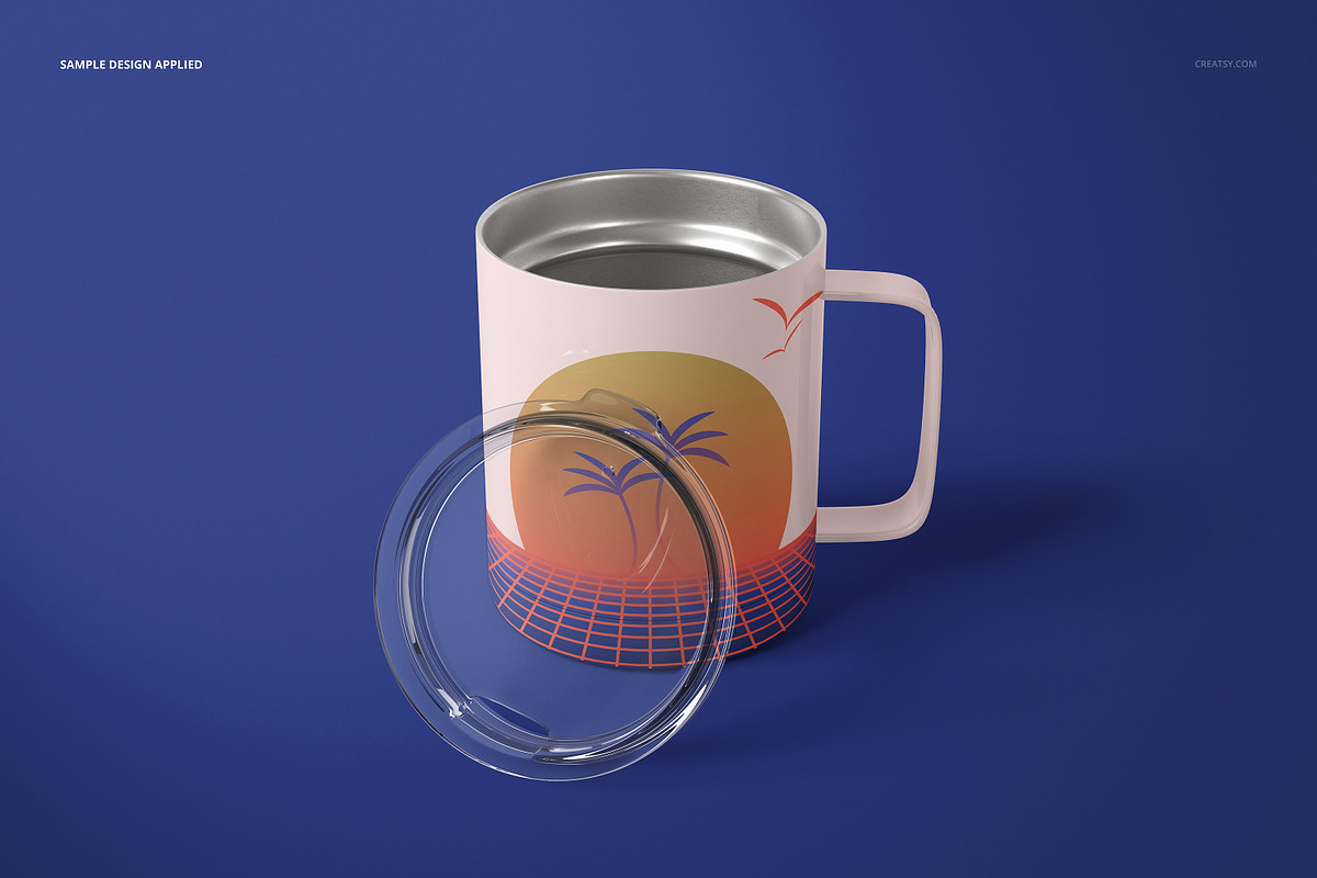 10oz Stainless Coffee Cup Mockup Set, a Cups & Container Mockup by creatsy5 (Photo 7 of 10)