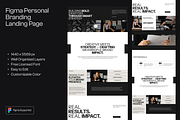 Figma Portfolio Landing Page, a Landing Page Template by Musara (Thumbnail 1 of 6)