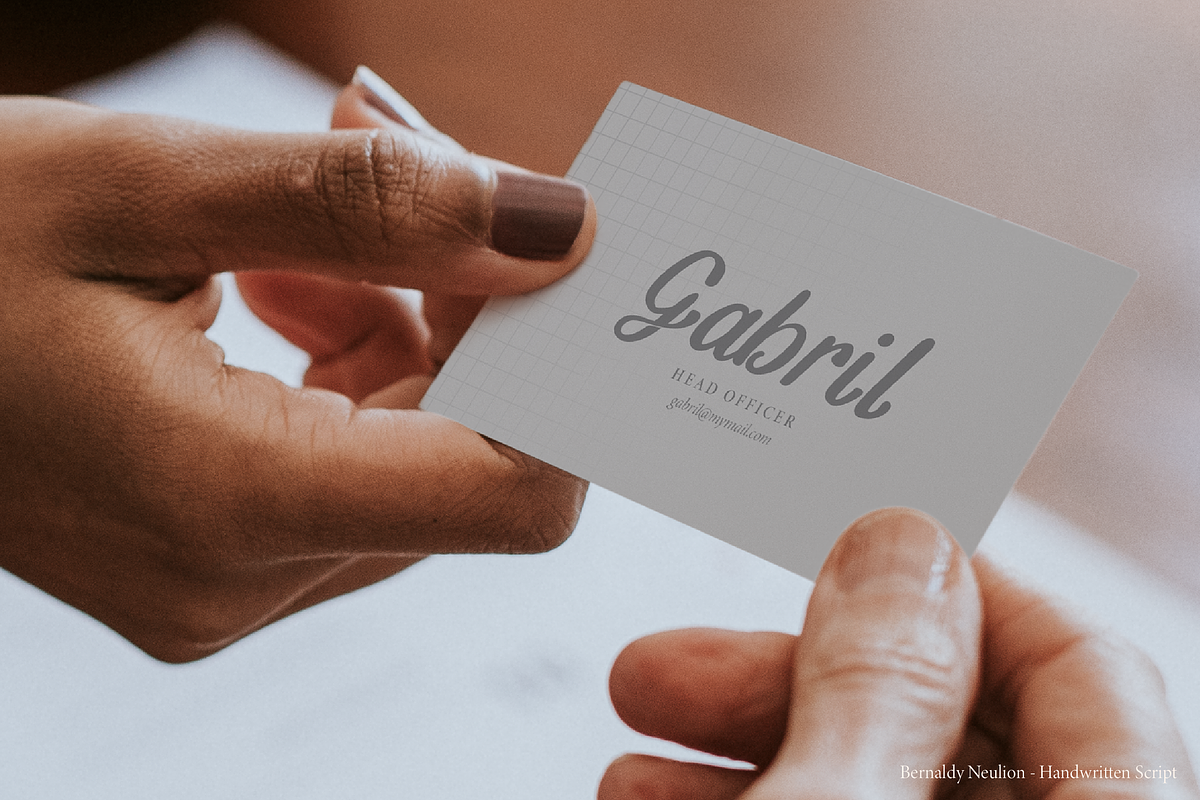 Bernady Neulion | Handwritten Script, a Script Font by gracetype_studio (Photo 10 of 15)