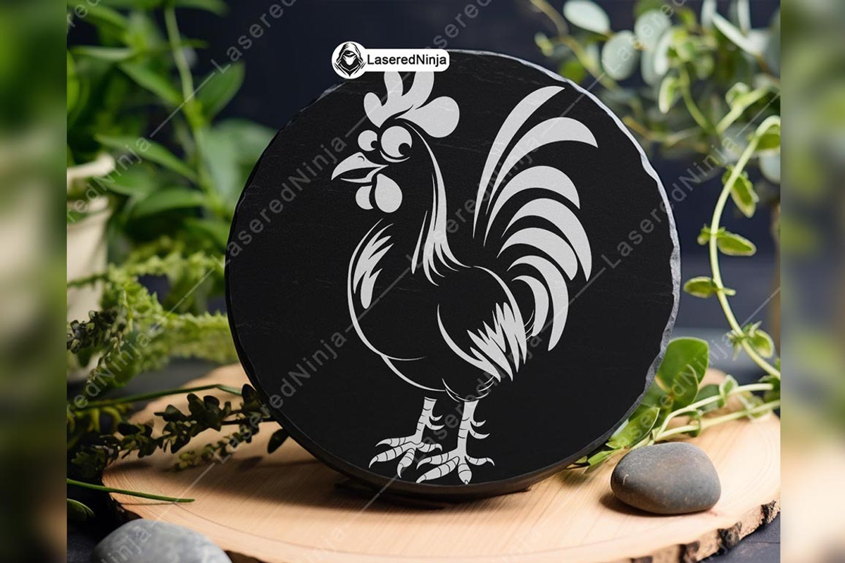 Cute Rooster Chicken Farmyard Animal, a Background Graphic by LaseredNinja (Photo 7 of 7)