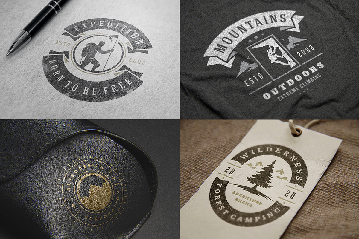 280 Outdoor logos and badges, a Branding & Logo Template by Vasya Kobelev (Photo 37 of 83)
