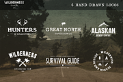 6 Hand Drawn Logos + Bonus Icons, a Graphic by Design Surplus (Thumbnail 1 of 5)