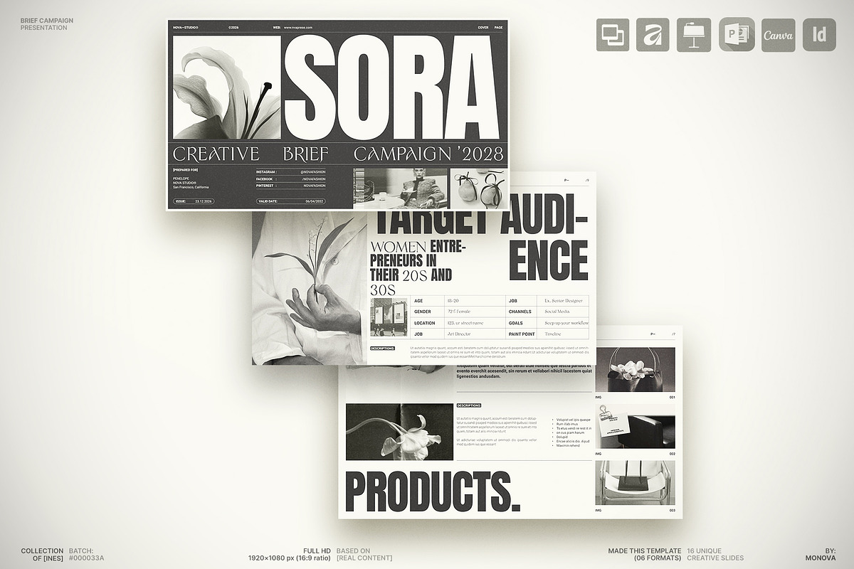 Creative Brief Campaign Presentation, a Presentation Template by Studio Monova (Photo 1 of 13)