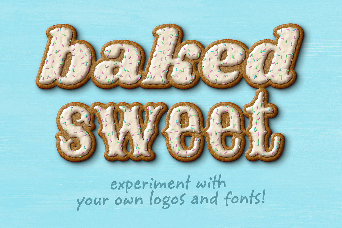 Cookie PSD Text Effect, an Action Add-On by Designdell (Photo 4 of 4)