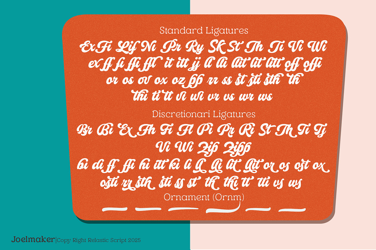 Relastic Script, a Script Font by joelmaker (Photo 11 of 18)