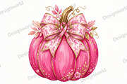 Breast Cancer Pumpkin PNG png, a Seasonal Illustration by Designworld (Thumbnail 1 of 4)