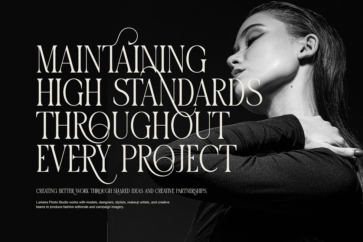Ahira Brond Contrast Serif Font, a Serif Font by Graphicxell (Photo 5 of 8)