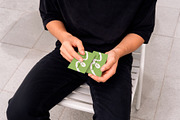 Man Hands Business Card Mockup, an Advertising Mockup by The Rose Project (Thumbnail 1 of 3)