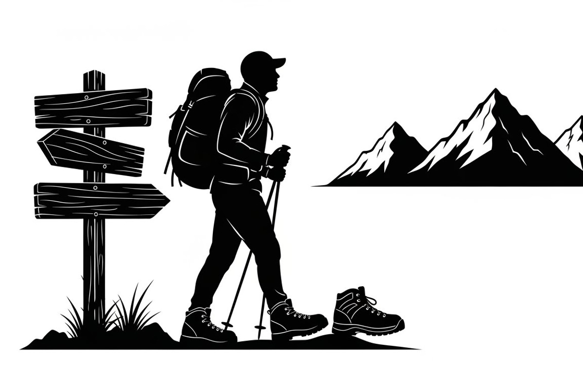 Hiking Adventure Silhouette Bundle, an Illustration by yasushie (Photo 45 of 51)