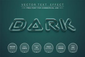 Dark Green - Editable Text Effect