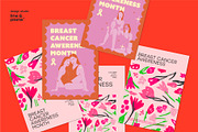 Breast Cancer, Pink October Posters, a Poster Template by line & plane (Thumbnail 6 of 7)