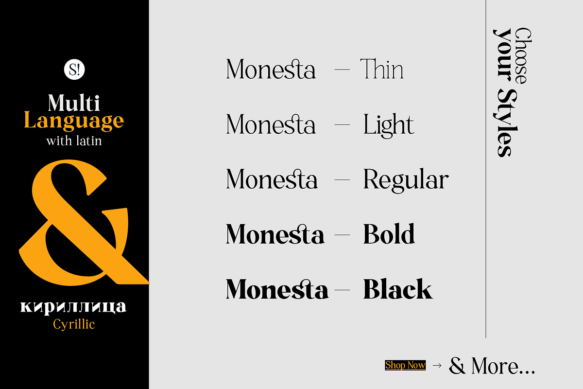 Monesta Regular, a Serif Font by ShowUp! Studio (Photo 3 of 16)