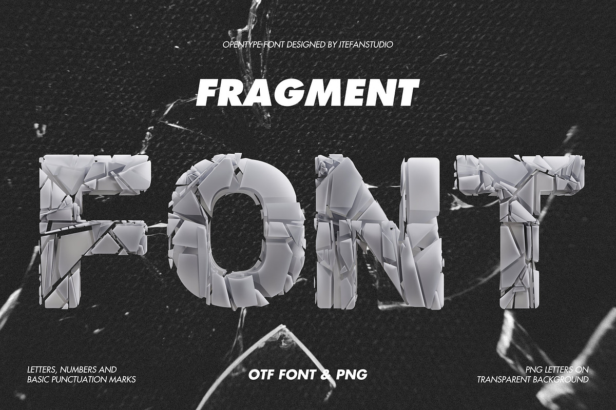 Fragment Font, a Sans Serif Font by itefan Studio (Photo 1 of 5)