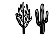 collection desert cactus silhouettes, an Illustration by Amazin_art (Thumbnail 24 of 33)