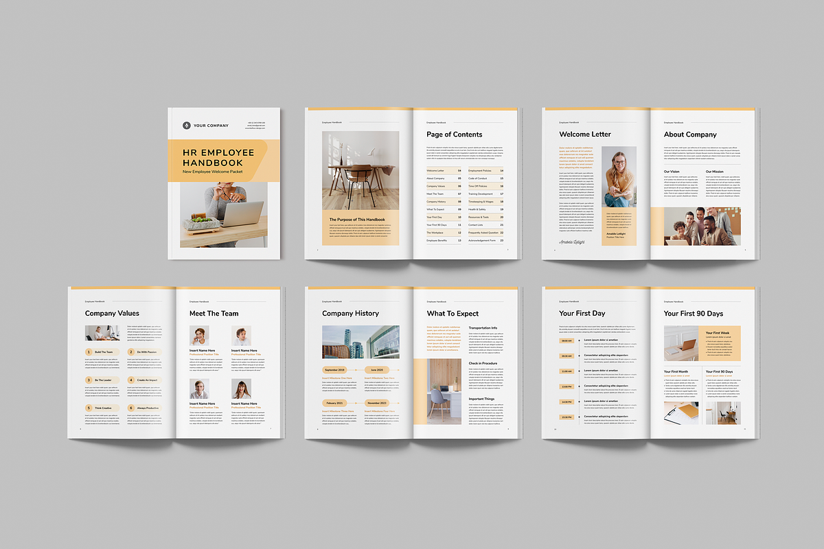 HR Employee Handbook, a Brochure Template by Leaflove (Photo 3 of 9)